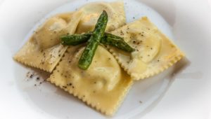 ravioli agli asparagi!